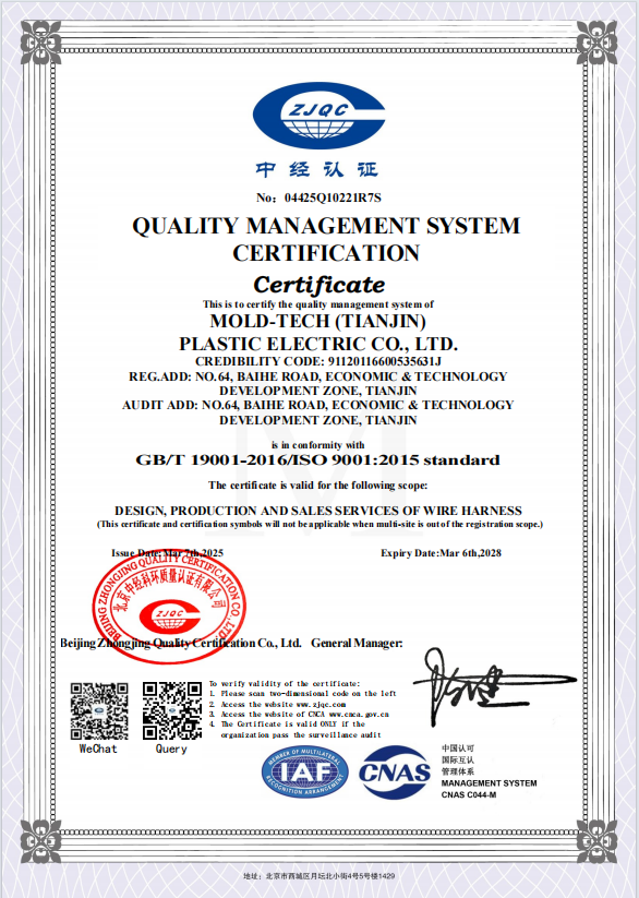 GB/T 19001-2016/ISO 9001:2015 standard